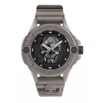 Zegarek męski Philipp Plein The Skeleton PWUBA0323 44mm Black IP Stal nierdzewna Silikon