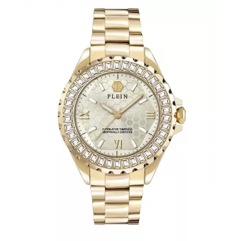 Zegarek damski Philipp Plein PWPOA0624 The G.O.A.T. Kwarcowy Analogowy 38 mm Różowe Złoto