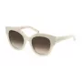 Okulary przeciwsłoneczne Philipp Plein damskie SPP026S5309YL Złoto/Żółta oprawka acetatowa Brązowe soczewki gradientowe 53mm