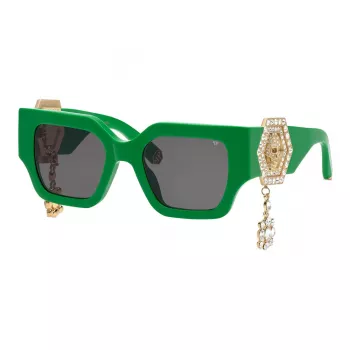 Okulary przeciwsłoneczne Philipp Plein damskie SPP103S510D80 czarne szary gradient 51mm