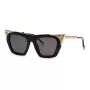 Okulary przeciwsłoneczne Philipp Plein damskie SPP134S520700 złota oprawka metalowa brązowe soczewki gradientowe 52mm