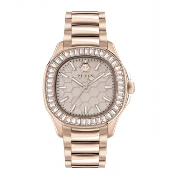 Zegarek Philipp Plein Damski The Skeleton Kwarcowy PWTAA0723 38mm Czarny Silikon