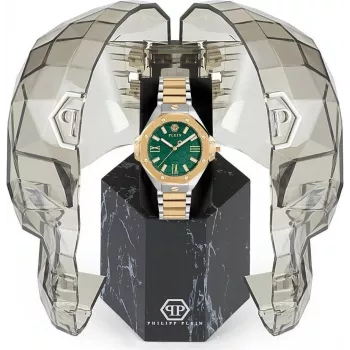 Zegarek damski Philipp Plein PWBDA0724 39mm Kwarcowy Stal nierdzewna Silikon Czarny