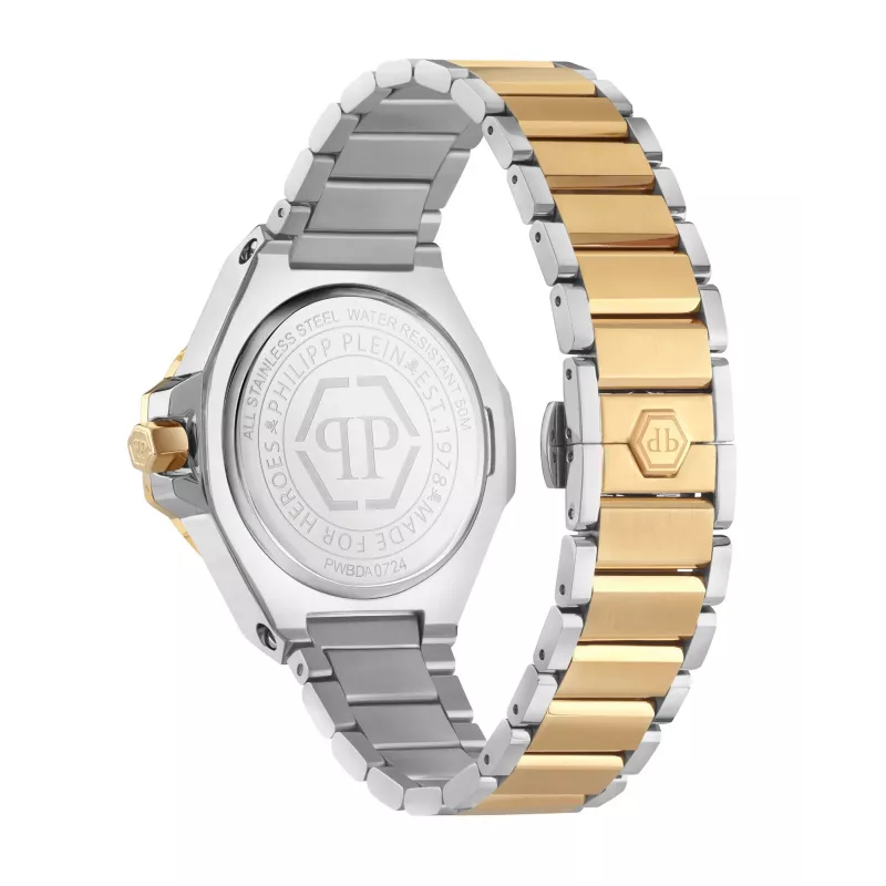 Zegarek damski Philipp Plein PWBDA0724 39mm Kwarcowy Stal nierdzewna Silikon Czarny