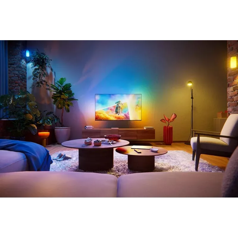 Philips 65PQS8501/12 65-calowy QLED Ambilight Smart TV 4K UHD Titan OS Czarny