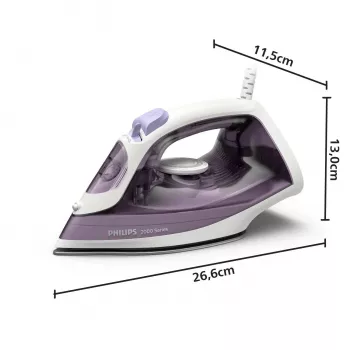 Philips DST2020/30 Żelazko parowe, 2000 W, stopa non-stick, niebiesko-białe