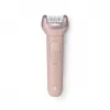 Philips Epilator Series 9000 BRE718/00 Bezprzewodowy Epilator Mokry/Suchy z 32 Pęsetami, Ceramicznymi Tarczami, Opti-Light, 2 Prędkościami, Akumulatorem Li-ion, 40 min Pracy, Zawiera Nasadkę Optymalnego Kontaktu, Nasadkę do Stref Delikatnych, Rękawicę do 