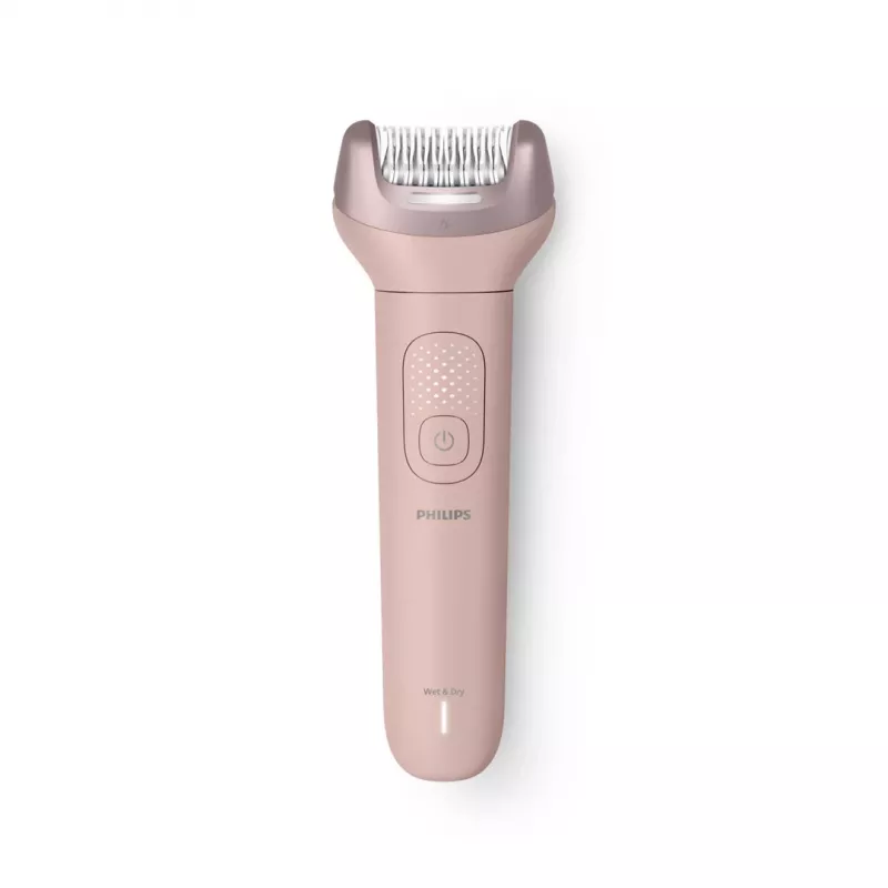 Philips Epilator Series 9000 BRE718/00 Bezprzewodowy Epilator Mokry/Suchy z 32 Pęsetami, Ceramicznymi Tarczami, Opti-Light, 2 Prędkościami, Akumulatorem Li-ion, 40 min Pracy, Zawiera Nasadkę Optymalnego Kontaktu, Nasadkę do Stref Delikatnych, Rękawicę do 