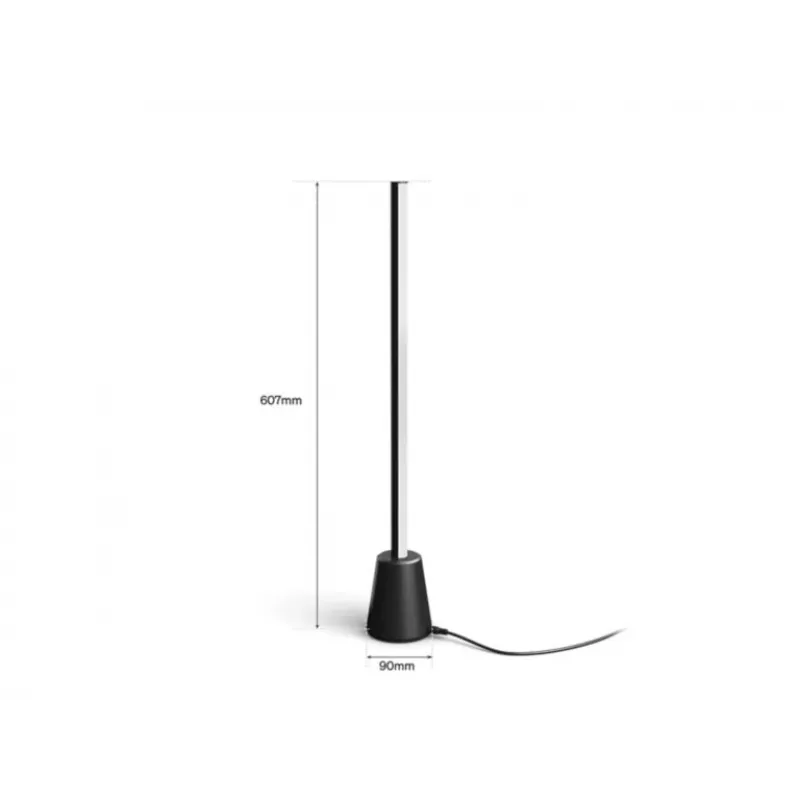 Philips Hue Gradient Play Table Lamp Smart LED, E27, 7.5W, 1100lm, Tunable White & 16 Million Colors, Black