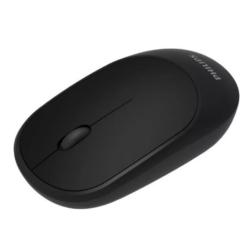Philips M314 Stylowa i kompaktowa mysz bezprzewodowa 3 przyciski 800/1000/1200/1600dpi Czarna