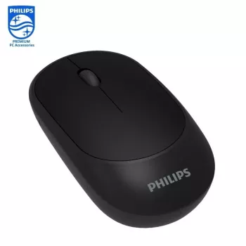 Philips M314 Stylowa i kompaktowa mysz bezprzewodowa 3 przyciski 800/1000/1200/1600dpi Czarna