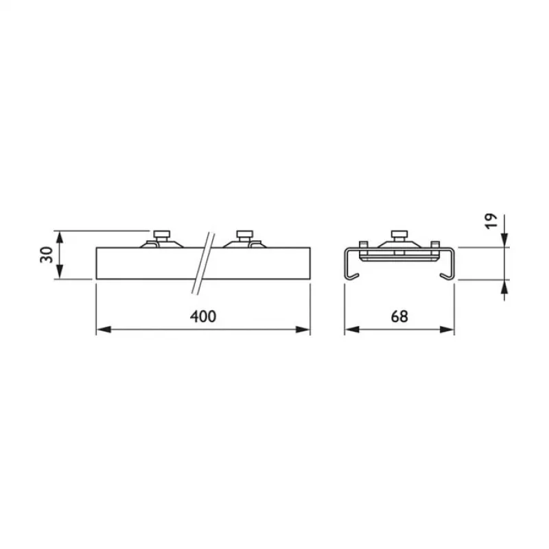 Philips Maxos LL500Z MB-SW WH Wspornik do zawieszenia, bezstopniowa regulacja, biały