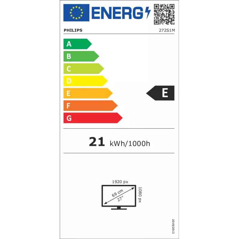 Philips S-line 272S1M LED Monitor 68.6 cm (27 cali)