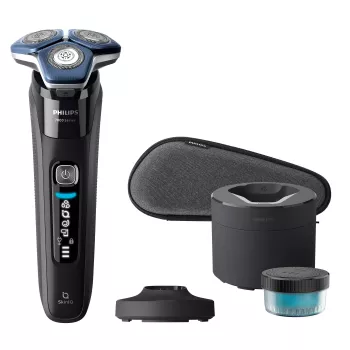 Philips Series 7000 Męska Golarka Elektryczna S7886/55 - Ciemny Chrom, Na Mokro i Sucho, 60 Min Czasu Pracy, Technologia SkinIQ