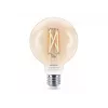 Philips Smart Wi-Fi G95 E27 Inteligentna żarówka LED, regulowana biel 2700-6500K, odpowiednik 60W, przezroczysta