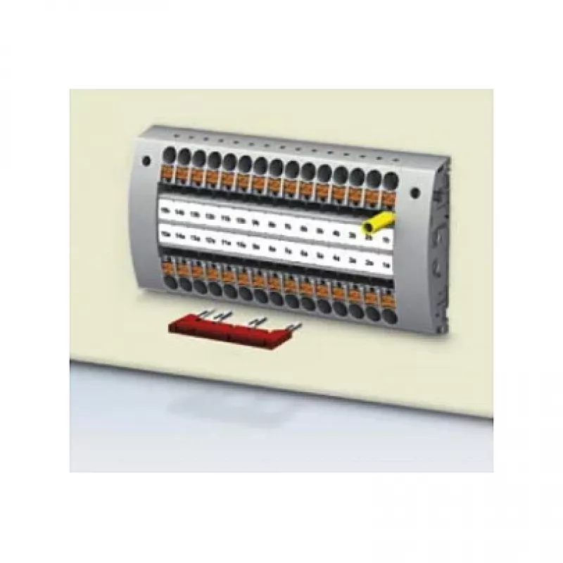 Phoenix 3030284 Mostek wtykowy FBS 2-8, 2-pozycyjny, raster 5,2 mm, czerwony