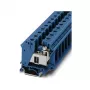 Phoenix 3075731 UTI 35 BU Złączka instalacyjna - niebieska, 35 mm², 125 A, 1000 V, połączenie śrubowe, montaż na szynie DIN