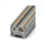 Phoenix 3211757 PT 4 Przepustowa listwa zaciskowa, Push-in, 4 mm², 1000 V, 32 A, szary