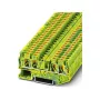 Phoenix 3211780 PT 4-TWIN-PE Zacisk ochronny przewodu ochronnego, Push-in, 4 mm², zielono-żółty