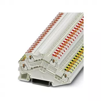 Phoenix 3214663 PTTBS 1,5/S-KNX Dwu-poziomowa listwa zaciskowa do systemów magistrali KNX, połączenie Push-in, czarno-czerwona i biało-żółta