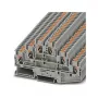 Phoenix Contact PT 2,5-3L 3-poziomowa listwa zaciskowa Push-in, 2.5 mm², 24 A, 500 V, szara