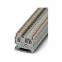 Phoenix Contact PT 2,5 Złączka przelotowa Push-in, 2.5 mm², Szara, Montaż na szynę DIN, 800 V, 24 A
