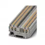 Phoenix Contact PT 2,5-QUATTRO Listwa przelotowa, Push-in, 4-przewodowa, 2,5 mm², 800 V, 24 A, szara