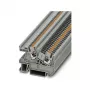 Phoenix Contact PTI 2.5 Push-In Złączka instalacyjna, 2-poziomowa, 2,5 mm², 500 V, 24 A, szyna DIN, szara