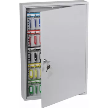 Phoenix Safe KC0603K Key Cabinet (Grey) – 100 Hooks, Wall Mountable, 550 x 380 x 80 mm