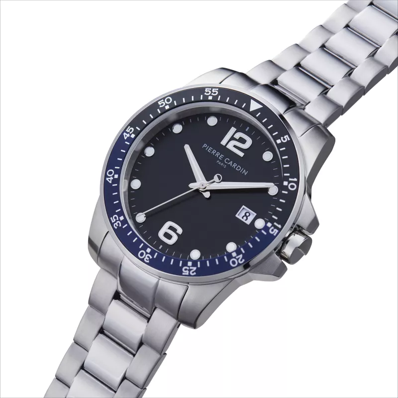 Zegarek męski Pierre Cardin CNI.0030 40mm czarna tarcza pasek skórzany