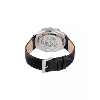 Zegarek męski Pierre Cardin CF.1002.LB.2 Kwarcowy Analogowy 42mm Stal nierdzewna Czarna tarcza Skórzany pasek