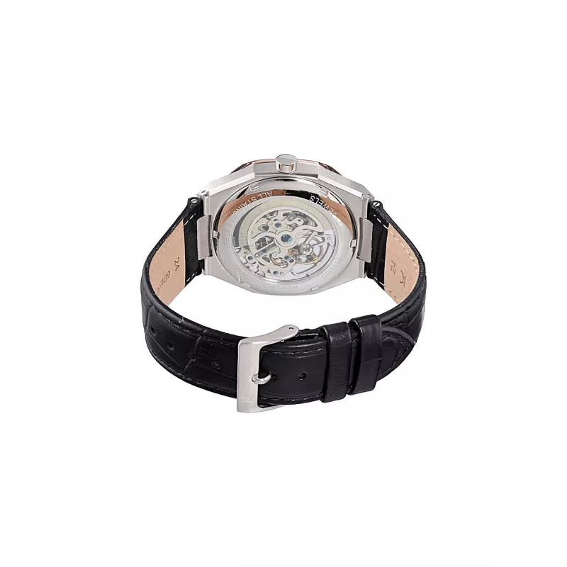 Zegarek męski Pierre Cardin CF.1002.LB.2 Kwarcowy Analogowy 42mm Stal nierdzewna Czarna tarcza Skórzany pasek