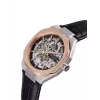 Zegarek męski Pierre Cardin CF.1002.LB.2 Kwarcowy Analogowy 42mm Stal nierdzewna Czarna tarcza Skórzany pasek