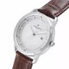 Pierre Cardin Męski zegarek kwarcowy analogowy CLC.6000 43mm koperta ze stali nierdzewnej czarny pasek skórzany