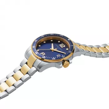 Zegarek męski Pierre Cardin CNI.0031 40mm koperta ze stali nierdzewnej, czarna tarcza, pasek skórzany