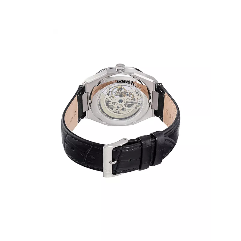 Zegarek męski Pierre Cardin CF.1002.LB.4 42mm Stal nierdzewna Kwarcowy Analogowy Czarna tarcza Skórzany pasek