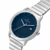 Zegarek męski Pierre Cardin CLC.6005 43mm Stal nierdzewna Kwarcowy Analogowy Czarna tarcza Skórzany pasek