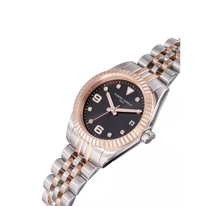 Zegarek damski Pierre Cardin Montmartre Quartz Analogowy CF.1012.MU.1 - 28mm Srebrna Stal Nierdzewna Siatka