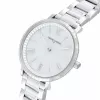Zegarek damski Pierre Cardin CBC.5002 32mm Koperta ze stali nierdzewnej Biała tarcza Czarny pasek skórzany