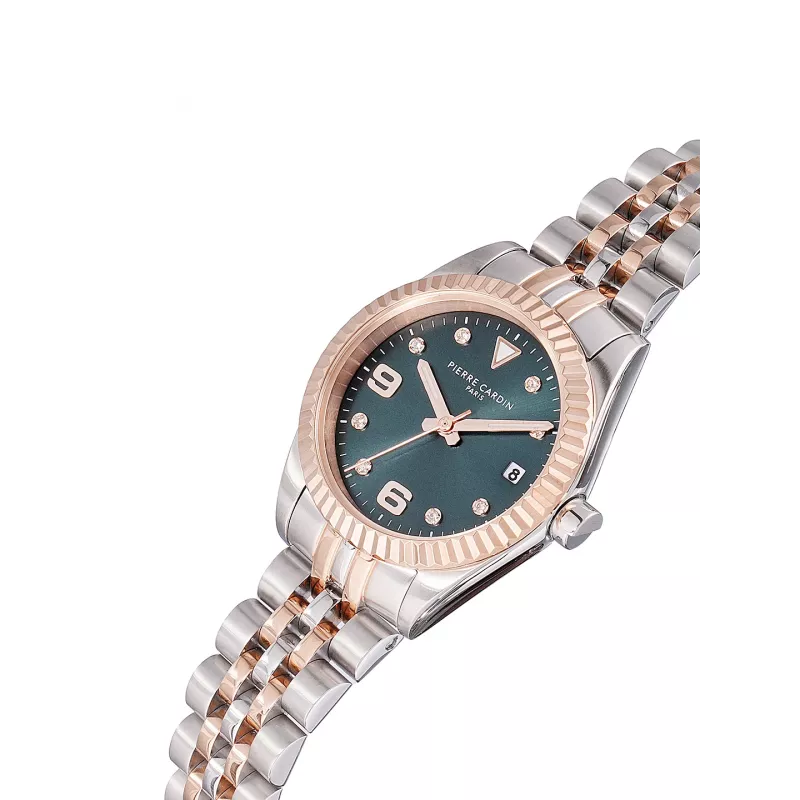 Zegarek damski Pierre Cardin CF.1012.MU.2 - 28mm, różowe złoto, bransoleta ze stali nierdzewnej mesh