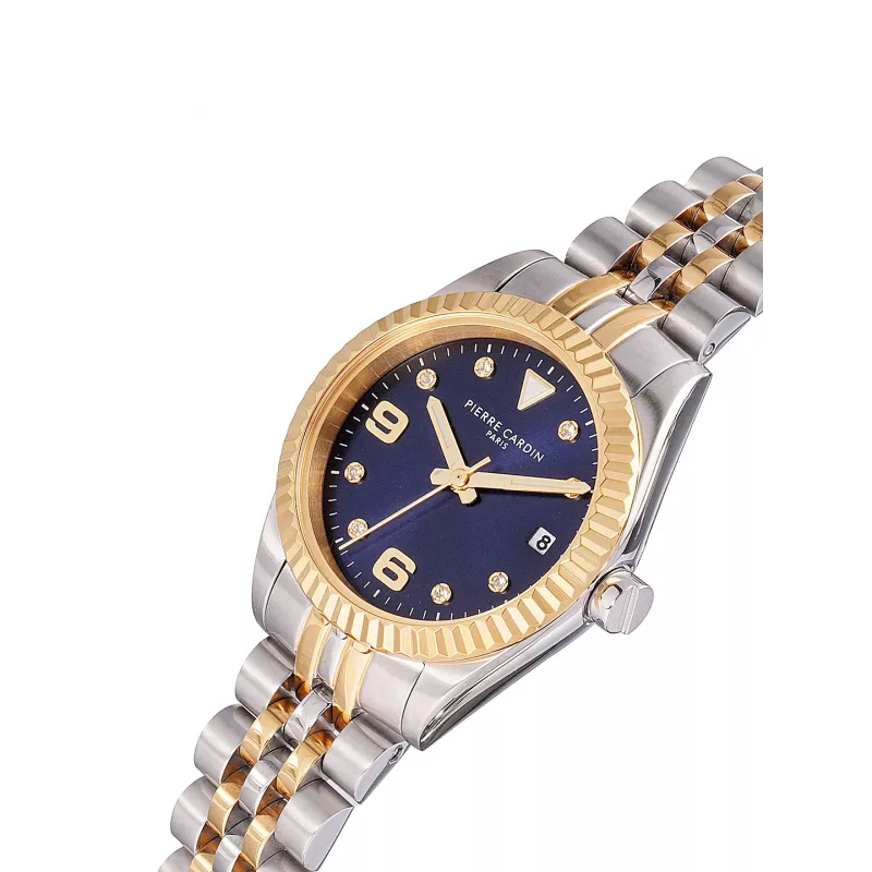 Zegarek damski Pierre Cardin CF.1012.MU.3 - 28 mm, srebrna siateczka ze stali nierdzewnej
