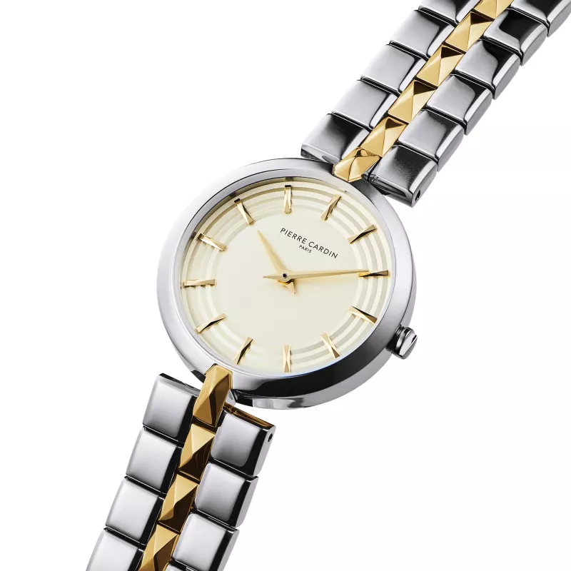 Zegarek damski Pierre Cardin CF.0707.SU.G 32mm Srebrny Stal nierdzewna Bransoleta typu mediolańskiego