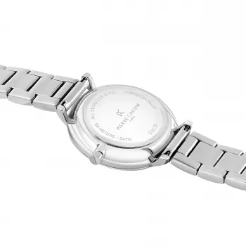 Zegarek damski Pierre Cardin CBC.5006 32mm Stal nierdzewna Kwarcowy Analogowy Biała tarcza Czarna skóra