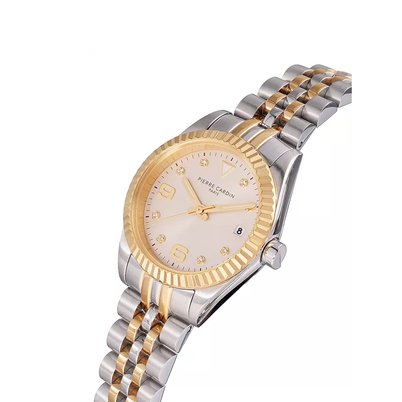 Zegarek damski Pierre Cardin CF.1012.MU.4 28mm Stalowa bransoleta mesh Srebrna tarcza