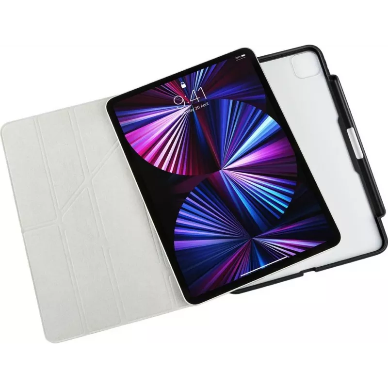 Pipetto Origami No3 Pencil Case do iPad Pro 11 (1. gen/2. gen/3. gen/4. gen) Czarny