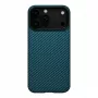 PITAKA Ultra-Slim MagSafe Case for iPhone 17 Pro Black/Blue Twill