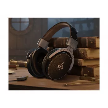 PIXMINDS LEXIP Black Flag Resynced Tatoo Bezprzewodowy zestaw słuchawkowy do gier (2.4GHz / Bluetooth 5.0, przetworniki 50mm, bateria 25h)