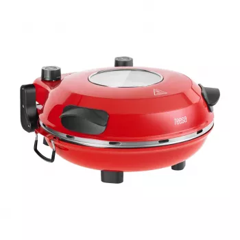 Piekarnik do pizzy TEESA SUPREME, 1200 W, 32 cm, okienko, wyjmowany kamień, podwójna regulacja grzania