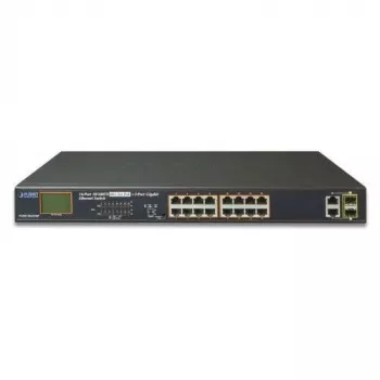 PLANET FGSW-1822VHP 18-portowy zarządzalny przełącznik PoE+ z 16x Fast Ethernet i 2x Gigabit Combo Uplinks
