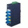 PLANET IFB-244-SLC przemysłowy 2-kanałowy konwerter mediów szeregowy na światłowód (ST, wielomodowy, niebieski)